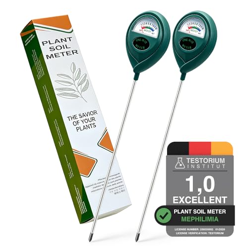 2 Stk Boden-Feuchtigkeitsmesser mit Lange Sonde für tiefen...
