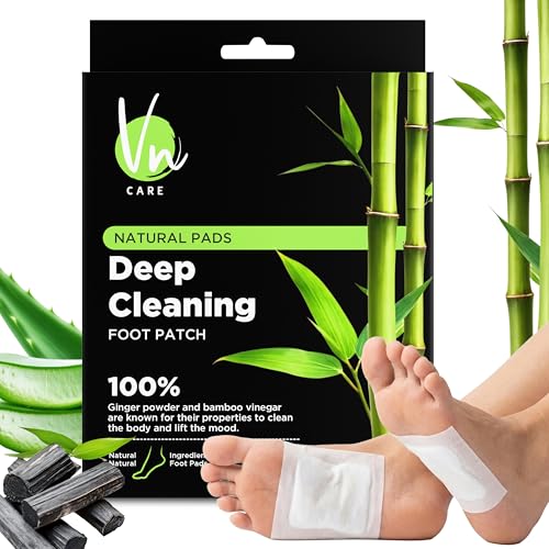 Image of Vn care 20 Pads 100% Herbal And Gentle Ingredient Detox Foot Pads, 20 Pieces, Natural Ingredients for Sleep AidPain Relief, Toxin Removal with Bamboo Vinegar and Acupoint Micro-Massage Technology detox foot patch (Pack of 20)