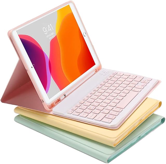 YEEHi Color Keyboard for Fire HD 10 and Fire HD 10 Plus Tablet (11th Generation 2021 Release) Keyboard Case Cute Detachable Removable Wireless Bluetooth Keyboard Cover (Black)