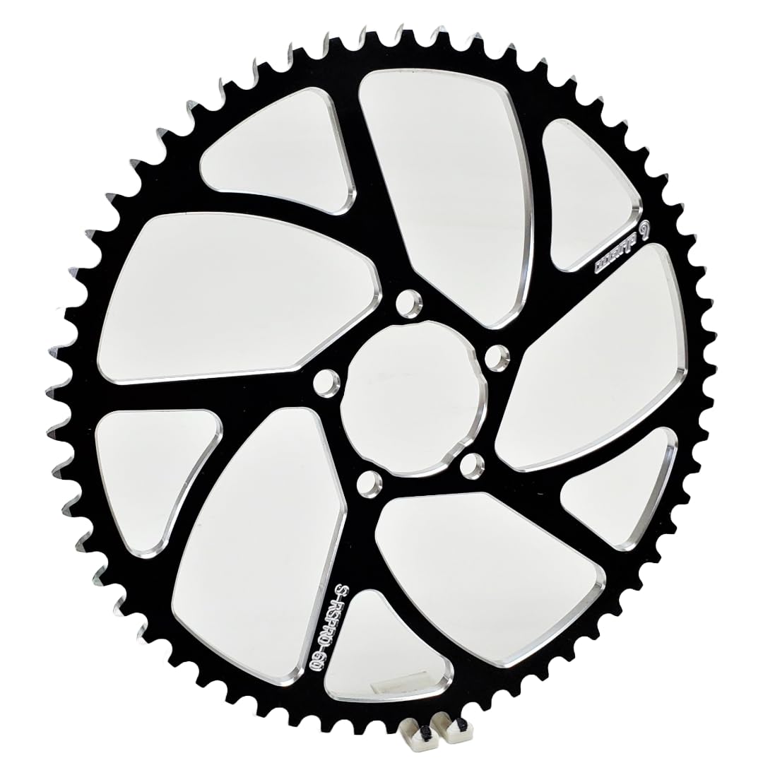 Warp 9 E-Moto Sprocket, Surron, Talaria, E-Ride Pro, 79 Bike, Many Sizes, 40, 42, 48, 50, 52, 54, 58, 60, 62. Black, Billet Aluminum. Much Better