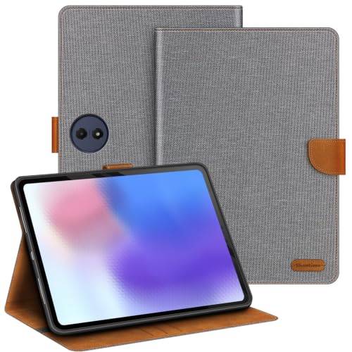 Coque protectrice TCL Tab A1 Plus 12.2 étui cuir antichoc avec support vidéo gris
