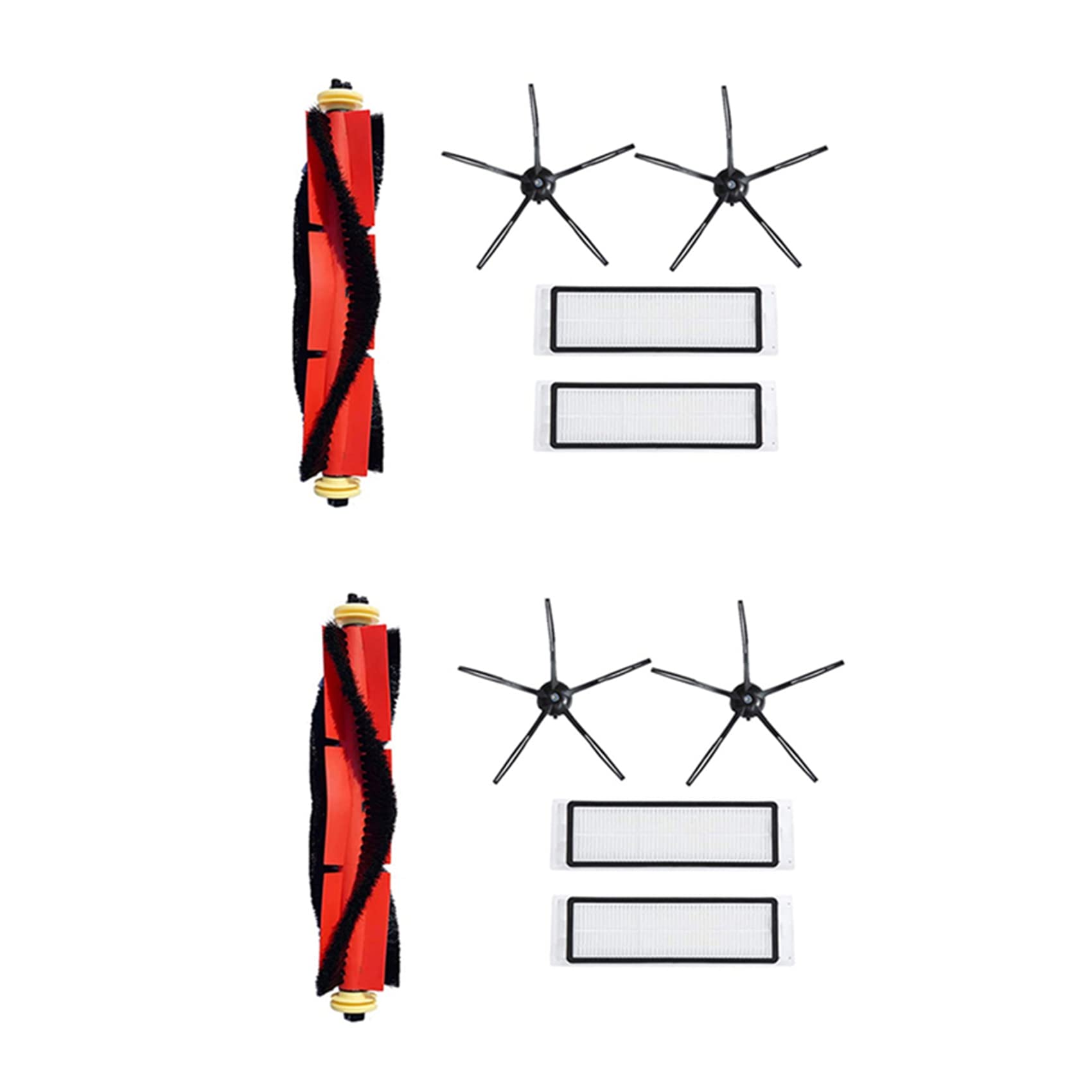Hndhbfgrt 10 Set Replacement Parts Compatible for S5 Max S6 S60 S5 S50 T6 Mop Black Side Brush Accessories