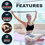 Stretching Strap for Full Body Flexibility – Yoga Strap for Stretching, Pilates, Fitness, Ballet, Dance & Physical Therapy – Non-Elastic Stretch Bands for Flexibility, Mobility & Recovery - Image 2