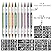 Wormhole Tattoo 10PCS Temporary Tattoo Markers Skin-Friendly, Dual-End, Tattoo Stencils for Body and Face, Easy to Use Art Markers Kit for Creative One - Vibrant/Multicolor/Assorted Inks
