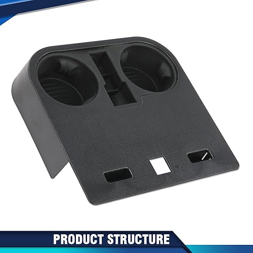 Miniatura 6 de PIT66 Portavasos Central Bajo el Asiento Delantero Inferior Portavasos Central Compatible con Ford F150 2015-2020Fit Ford F250 F350 F450 F550 Super