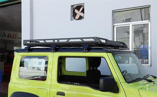 Miniatura 5 de Cesta portaequipajes de techo de aleación de aluminio, caja de metal para Suzuki Jimny 2019-2021, accesorios de automóvil