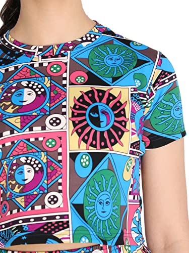 Image of CHKOKKO Women's Polyester Regular Fit Crop Top