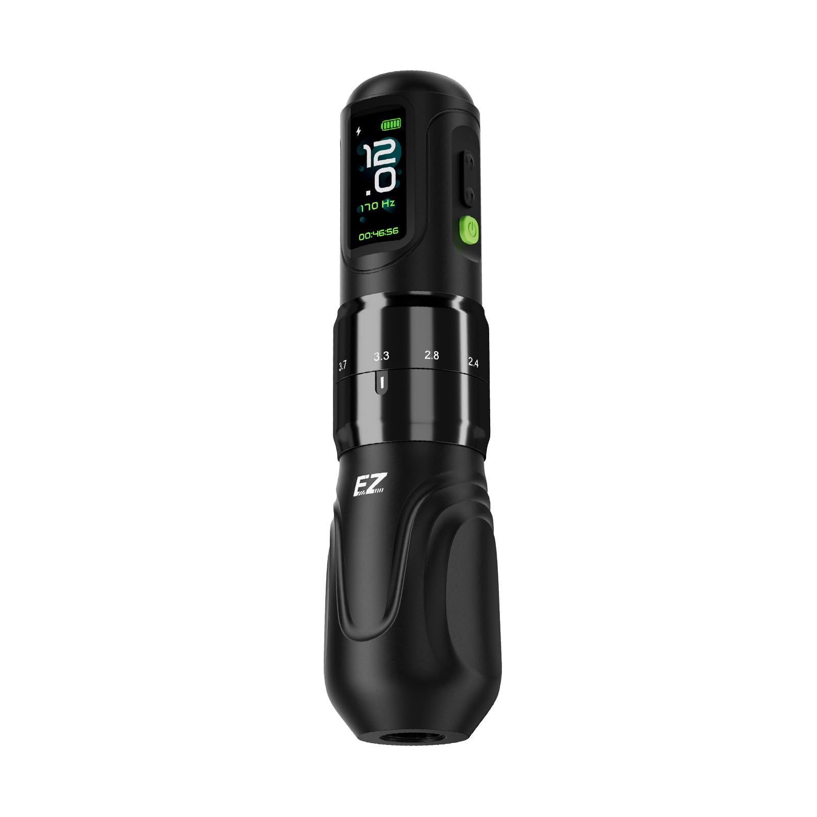 EZ Wireless Tattoo Machine P6, High Torque Motor 600g.cm Tattoo Gun with 2000mAh Battery 2V Low Start, 6 Adjustable Strokes 2.0-4.2mm, 1.47" Curved Display Tattoo Supply for Professional Artists Global Recycled Standard Global Recycled Standard Global Recycled Standard