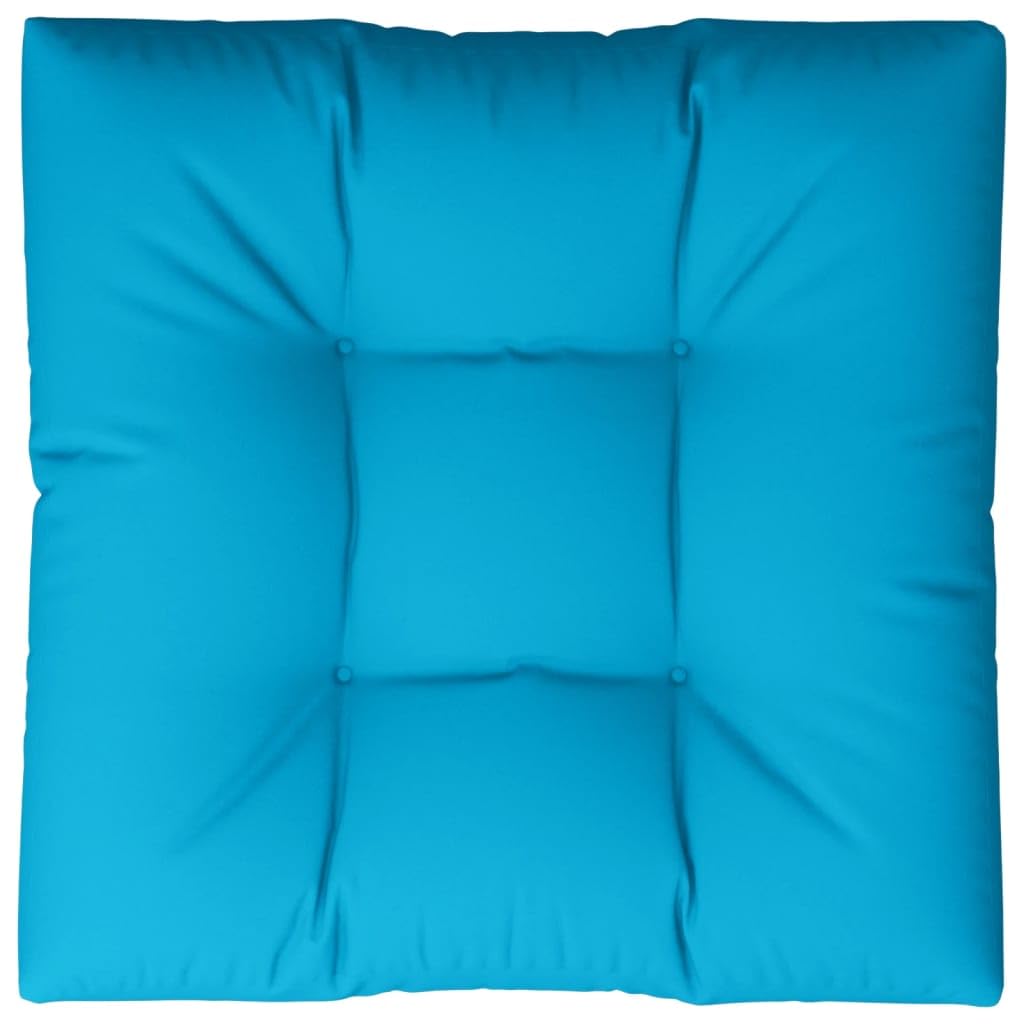 Cuscino per Pallet Blu 80x80x12 cm in Tessuto,Cuscino per Pallet,Cuscino da Giardino,Cuscino Sedie,Cuscino per Divano Esterno-360495