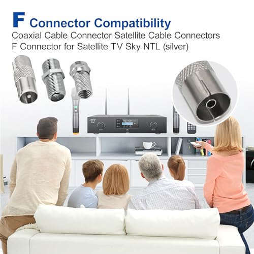 10 Pcs F Plug Connectors Waterproof Micro Screw,tv aerial connector,satellite cable connectors,coaxial cable connector,f connector to coax adapter,f type connector,Aerial Connectors - Image 6