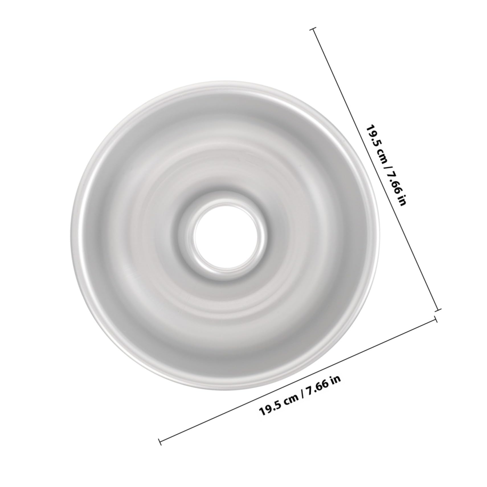 Toyvian Moule à Gâteau Creux en Alliage D'aluminium Antiadhésif Résistant la Chaleur pour Cuisson Four, Accessoire Pâtisserie Maison ou Boutique de Gâteaux