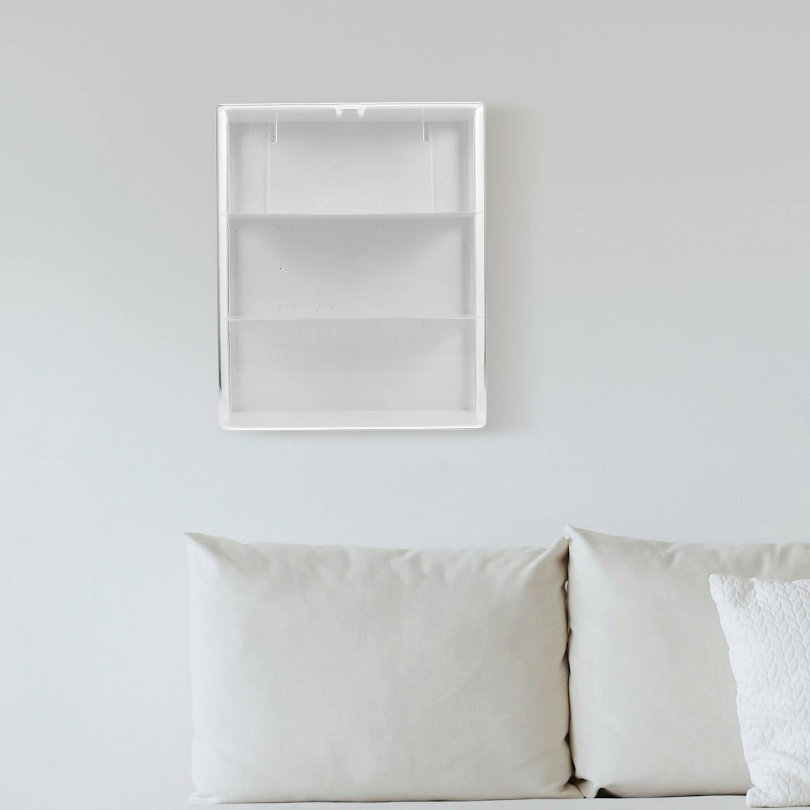 Housoutil Wandmontierte Transparente Acryl Vitrine für Sammlerstücke und Figuren Vielseitige Aufbewahrungsbox für Kleiner Actionfiguren und