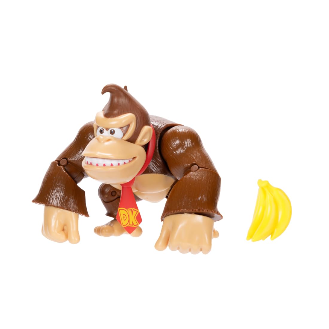 Nintendo Donkey Kong 4" / 10cm Articulated Action Figure, Official by Jakks Pacific, 13 Points of Articulation, Includes Banana Accessory, Perfect for Collectors — image 1