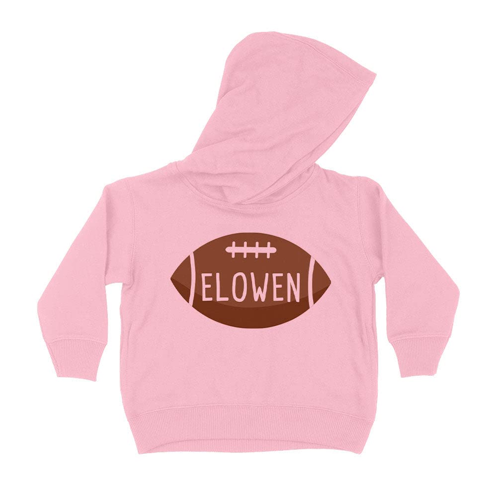 Football Elowen Kids Hoodie Sweatshirt Toddler 2T Light Pink