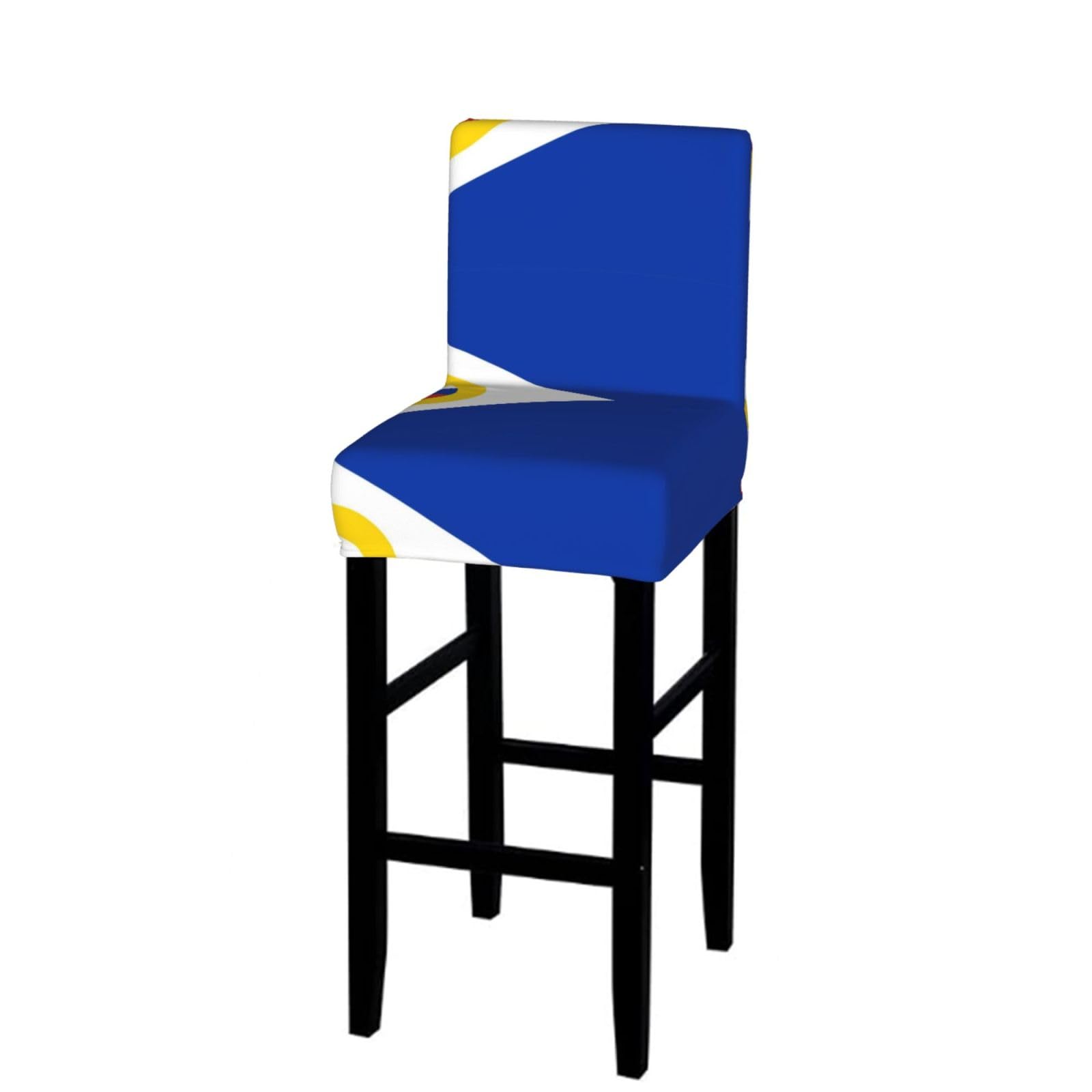 Flag of Chukotka Bar Stool Cover-Stretchy Chair Slipcover for Kitchen