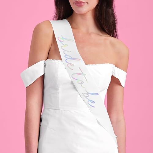 xo, Fetti Decoración de despedida de soltera, banda iridiscente de la novia para ser  Regalo clásico de despedida de soltera, regalos de dama de