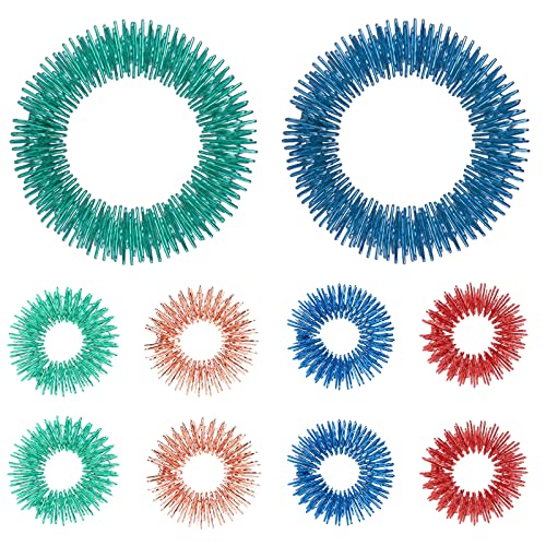 Abeillo 10 Stück Akupressur Ring Set, Anti-Stress Akkupressurringe,...
