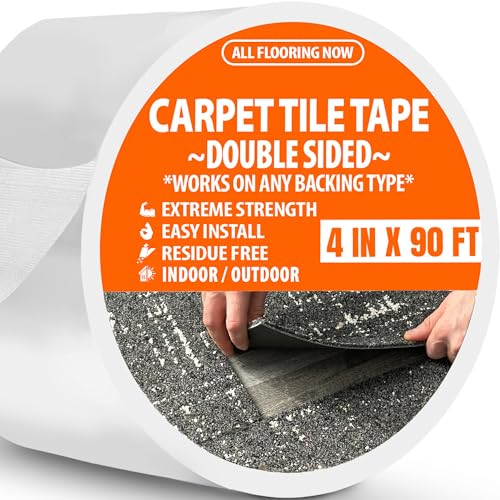 Carpet Tile Tape Double Sided Heavy Duty Wide Carpet...