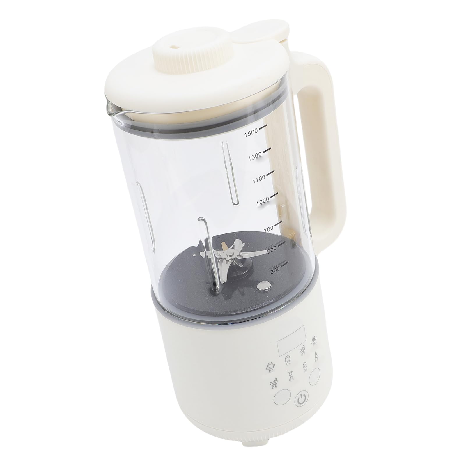 Pongnas Automatyczny Ekspres do Mleka Sojowego o Mocy 120 W i Pojemności 1500 Ml – 8-calowy Blender do Mleka Orzechowego Sojowego z Płatków Owsianych Migdałowych, Funkcja Automatycznego Utrzymywania