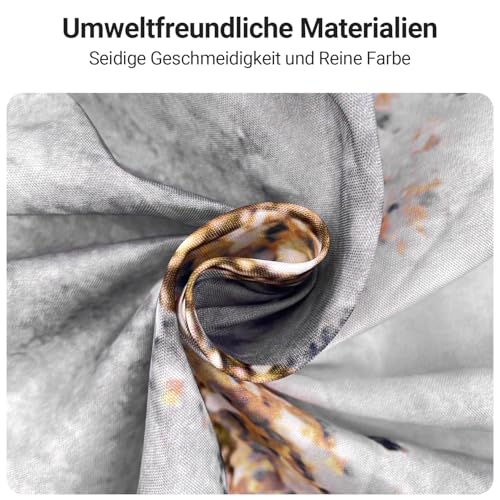 Lerores Shower Curtain, 200 x 200 cm, Marble, Weighted Hem, Anti-Mould Textile, Water-Repellent - Image 3