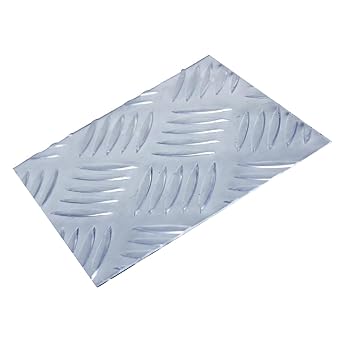Aluminium Metal Sheet,Tread Sheet Plate Aluminium Chequer Aluminum Plate Treadplate for Parking Lots, Garages, Stairs,300mm x 300mm,Thick2mm200mm X 200mm,Thick5mm