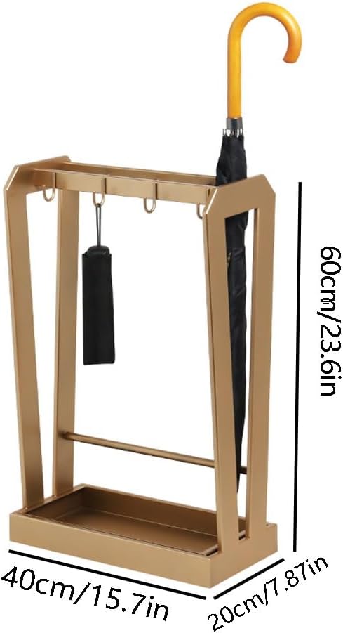 Umbrella Stand with Removable Drip Tray, Large Capacity Standing Umbrella Stand, Metal Basket for Home & Office