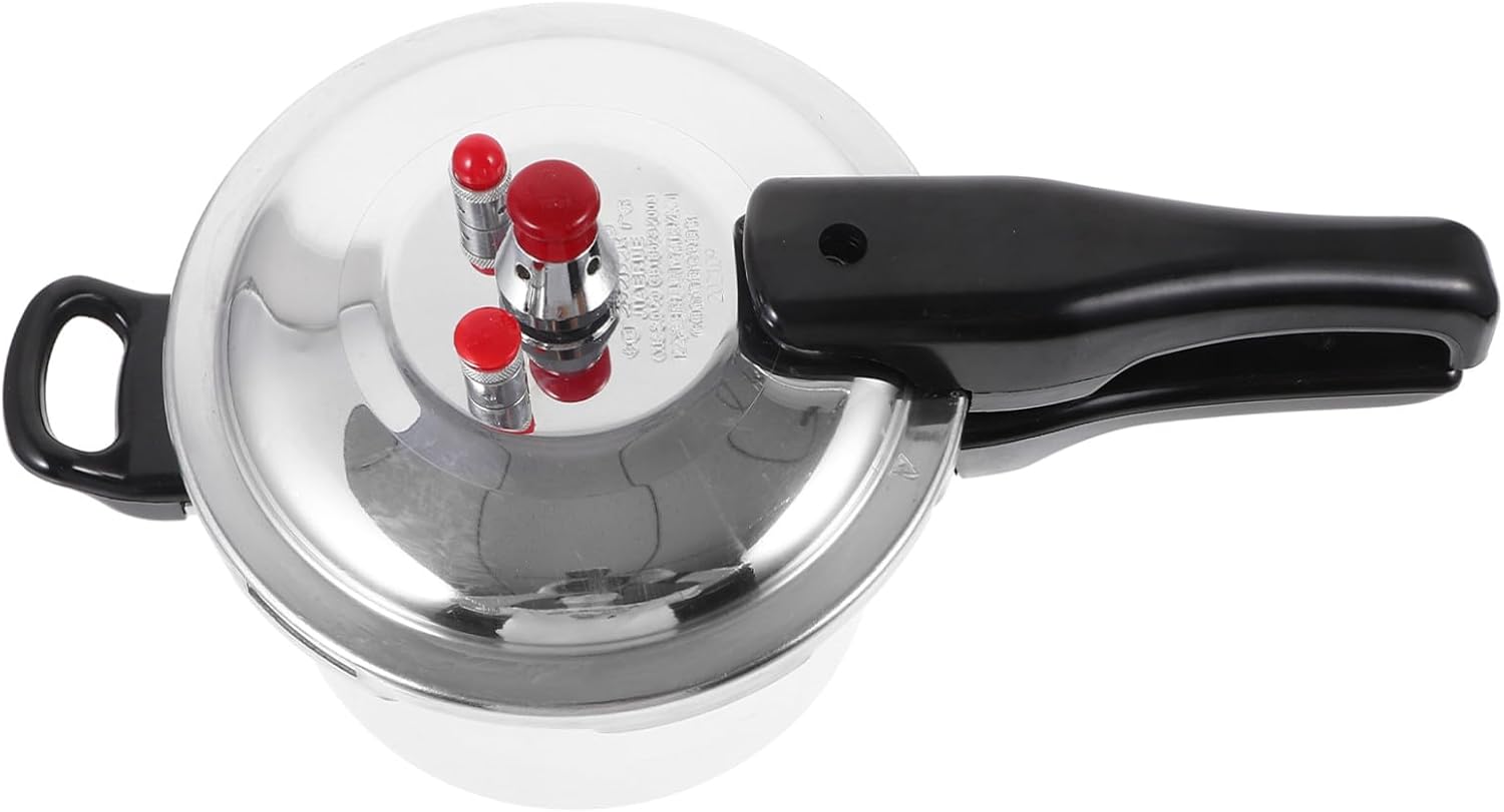 High Pressure Cooker Kitchen Pot with Composite Bottom Safe Cooking Pot for Gas Induction Stoves Ergonomic Handle Rapid Heat Conduction for Households and Quick Meals