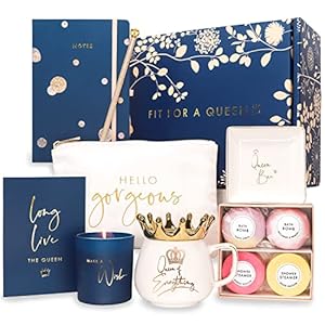 Luxe England Gifts Royal Gift Basket for Women – Best Valentine’s Day Gift Box, Thank you, Congratulations, Happy…