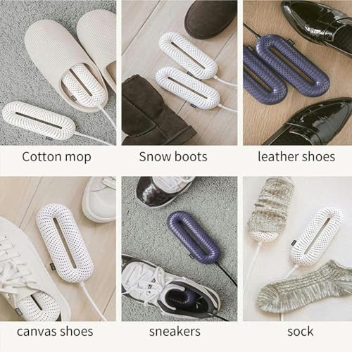 Secador de zapatos eléctrico portátil blanco miniatura 7