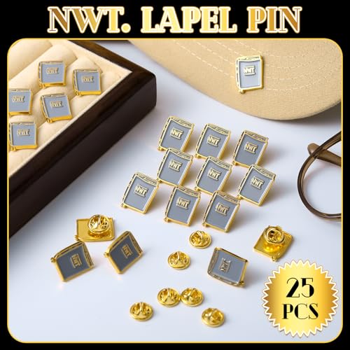 Image of Landical Christian Enamel Pin Gift Bulk, Holy Bible Scripture Square Lapel Pins for Suit Jacket Jesus Back to School Religious Party Supplies Women Men Badge Bagpacks