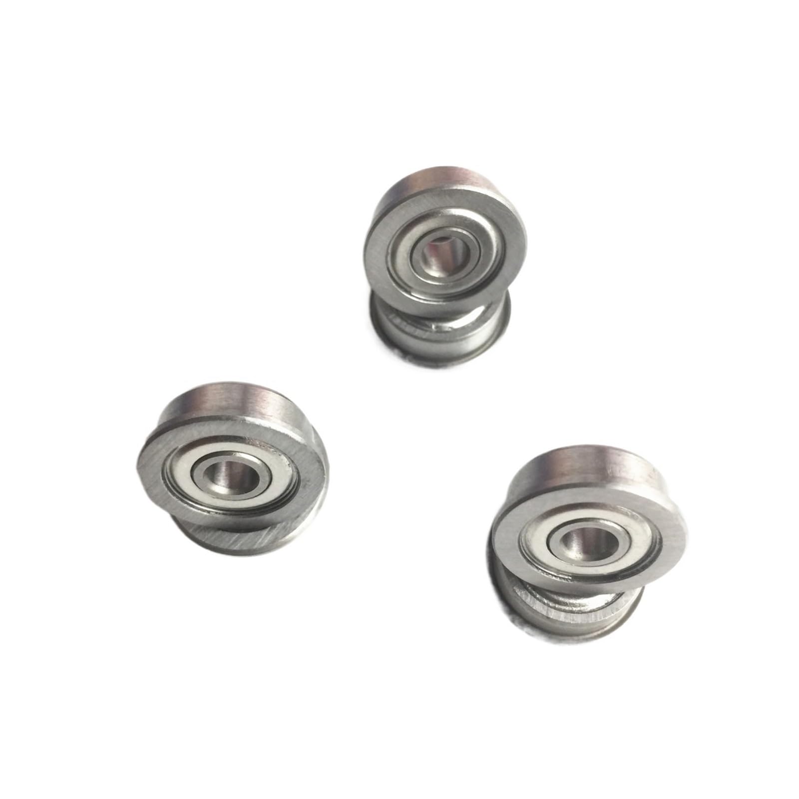NOBIRTBSA 10PCS MF128ZZ Bearing ABEC-5 8 * 12 * 3.5 mm Micro Flange MF128Z Ball Bearing MF128 ZZ
