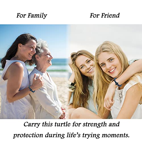 Liny Ocean Animal Bracelet Wrap Rope Bracelet Shark Dolphin Turtle Octopus Bracelet For Girls Boys Sea Animal Lover Gifts (Turtle Bracelet Blue) #TOP1