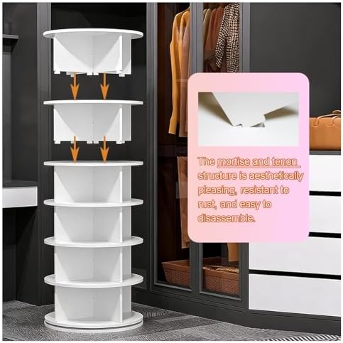 360° Rotating Shoe Organizer - Space-Saving Shoe Rack for Entryway & Closet, Versatile Display Storage Solution, Perfect for Home & Retail Use (60x113cm)