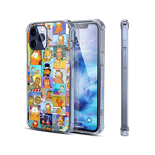 Phone Case Cover Garfield Compatible With Iphone 14 Pro Max Overload 13 12 11 Pro Max Mini Mini X/Xs Xr Xs Max Se 2022/2020/7/8/6/6S Plus Case Waterproof Accessories Scratch #TOP2