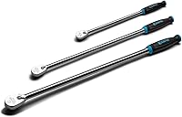 Vista 25 de Capri Tools Trinquetes, True 72 dientes, arco oscilante de 5 grados (juego de 3 piezas/perfil bajo de cabeza flexible), (Modelo: CP12000FX)