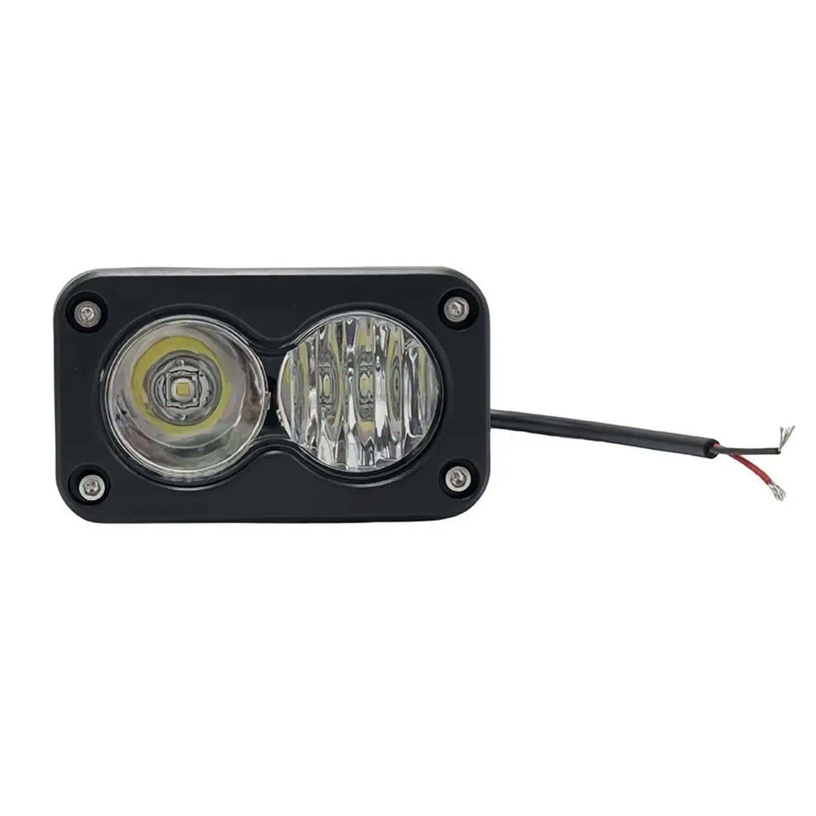 Dirt Bike przednie światła 20W reflektor LED 3-calowy kwadratowy reflektor LED Pod światło robocze do jazdy do motocykla ciężarówka typu pickup SUV LED do jazdy Dziennej Dla(White)