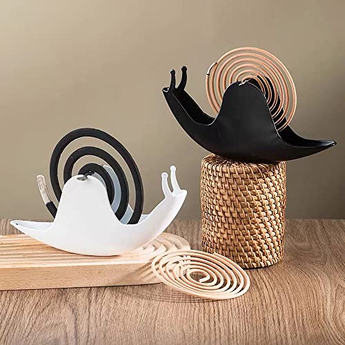 Accddio Incense Holder,Mosquito Coil Holder,Snail Incense Burner Holder,Mosquito Coil Burner Of Iron Material For Table Decorations Or Gifts (Black) #TOP4