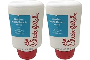Sauce 8 oz. Squeeze Bottle 2 Pack: Chick-fil-A Garlic Herb Ranch