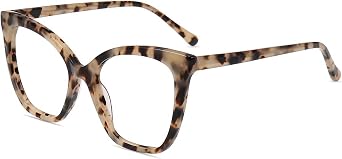 Firmoo Butterfly-shaped Blue Light Blocking Glasses for Women, Oversized Stylish Computer Glasses Lightweight Eyewear