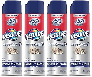 Resolve Pet High Traffic Carpet Foam, 88 oz (4 Cans x 22 oz)
