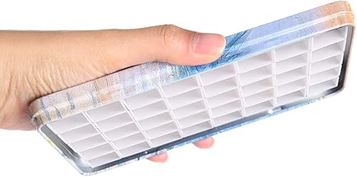 Miniatura 4 de Caja de lámina de viaje para paleta de acuarelas con 40 recipientes vacíos con tira de imán