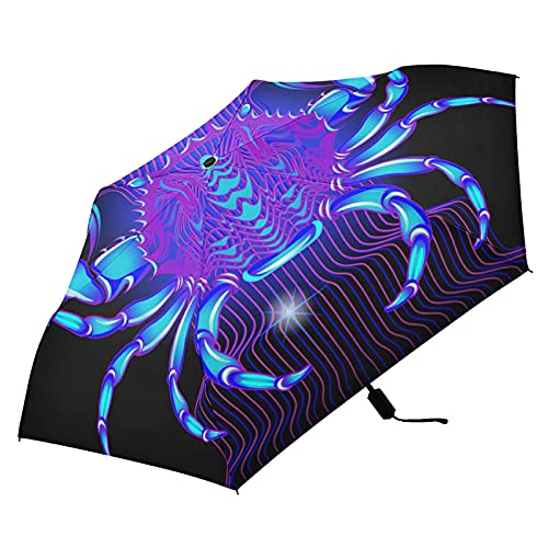 Parapluie pliable bleu Cancer léger pour vos trajets quotidiens et sorties sous la pluie