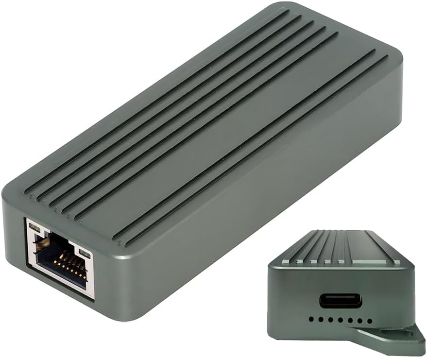 USB-C Type-C USB4 USB3.2 Gen2 to 10Gbps GBE Gigabit 1000Mbps 5Gbps 2.5Gbps Ethernet Network LAN Cable Adapter RTL8159 for Desktop, Laptop, NAS