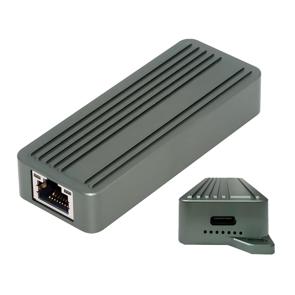Adattatore cavo di rete LAN Ethernet USB-C Type-C USB4 USB3.2 Gen2 a 10 Gbps GBE Gigabit 10000 Mbps 5 Gbps 2,5 Gbps RTL8159 per NAS desktop e laptop