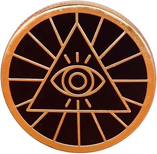 All Seeing Eye of Providence Illuminati Masonic Freemason Knight Templar 1" Lapel Enamel Pin