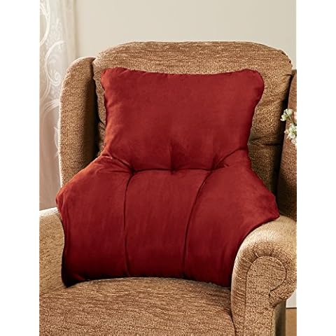 2 Cojines de Apoyo Lumbar de Ante Sintético para Respaldo de Vino Cover