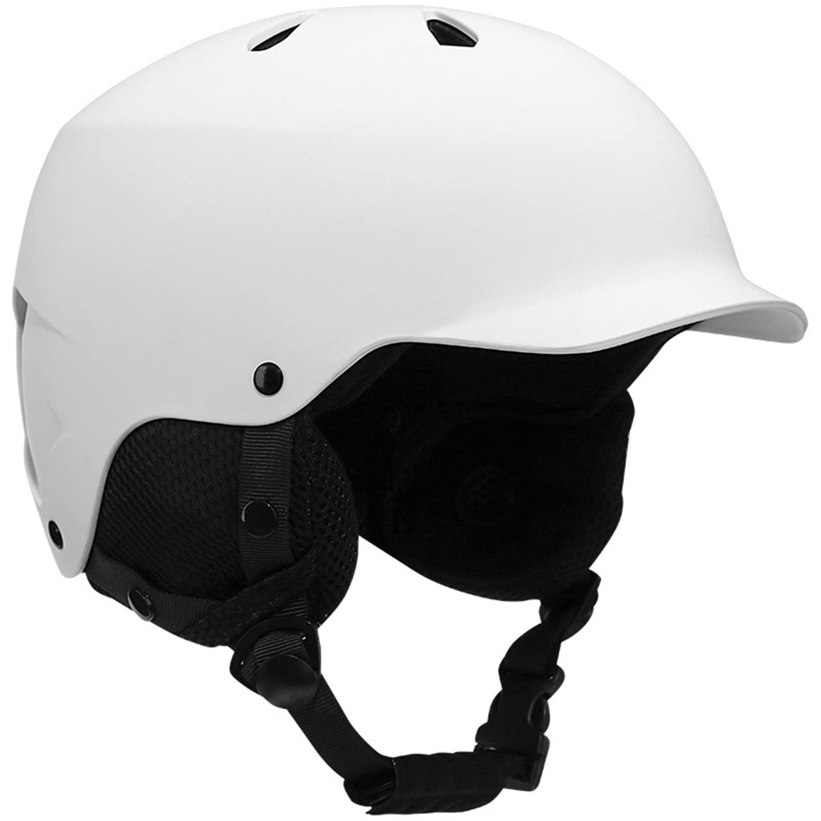 ASEELO Ski Helmets, Light Ski Helmet For Integrated Outdoor Sports Snowboard Bicycle Ski Helmet (Color : White, Size : Large)