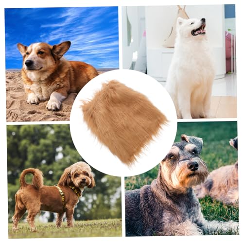 Peluca disfraz melena de león para perros 80cm marrón miniatura 5