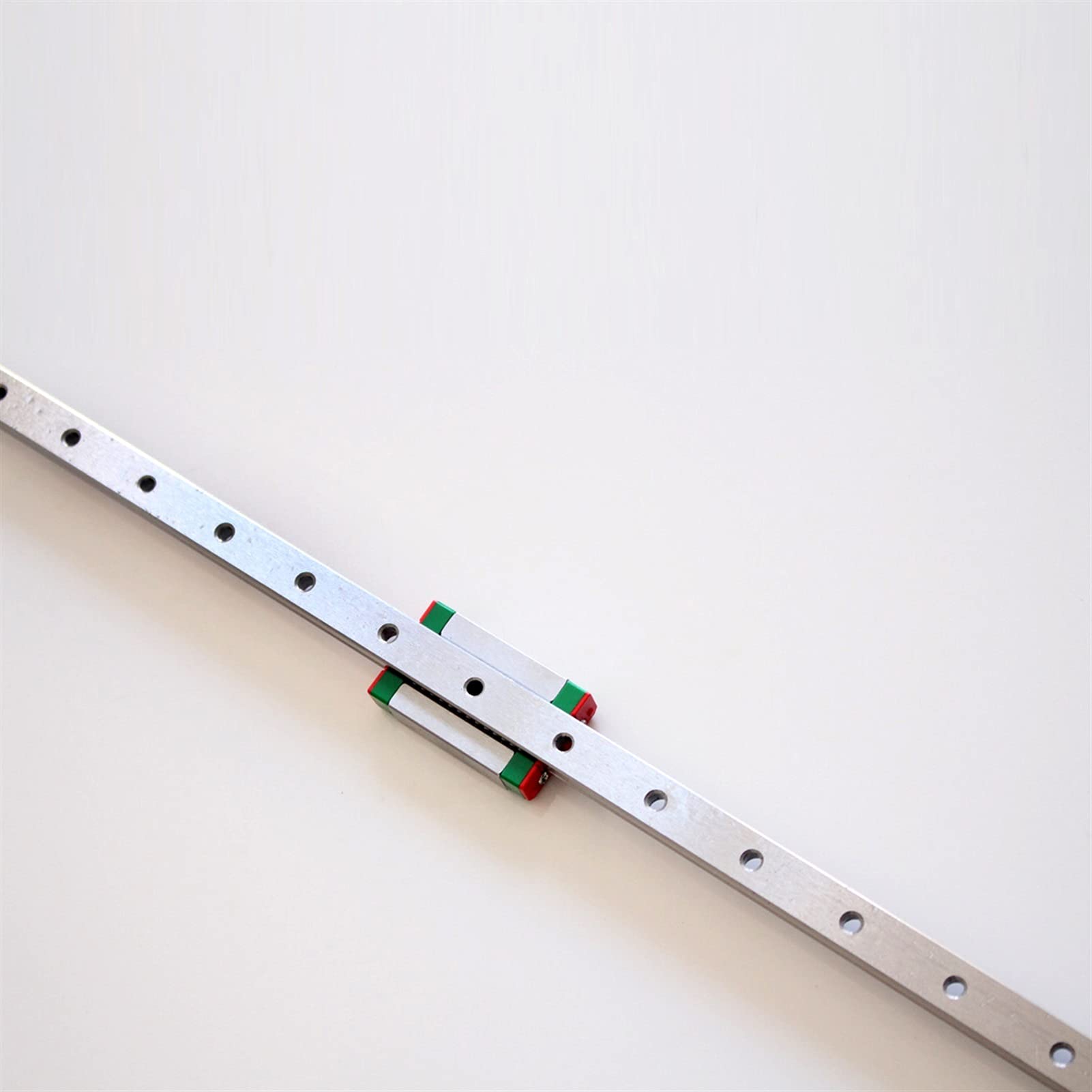Leloo Lcuihong-liniowa prowadnica szynowa 2 szt. MGN9 prowadnica liniowa, MGN7 MGN12 MGN15 MGN9 100-550 mm miniaturowa prowadnica liniowa + 4 szt. wózek MGN9H mocny i trwały (kolor: MGN15C, długość