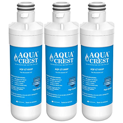 LT1000P Refrigerator Water Filter Replacement of AQUACREST, Compatible with LG LT1000P, LT1000PC, LT1000PCS